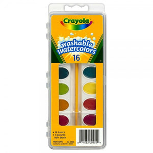 CRAYOLA 16 CT WASHABLE WATER COLORS
