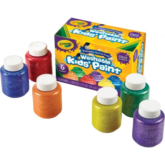 Crayola 6-Count Washable Glitter Paint