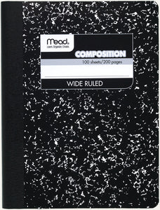 MEAD 100-Sheet Marble Composition Book