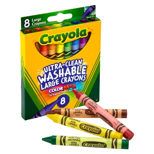 Crayola 8-Count Large Ultra-Clean Washable Crayons
