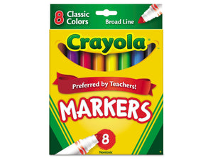 Crayola 8-Count Classic Bold Markers