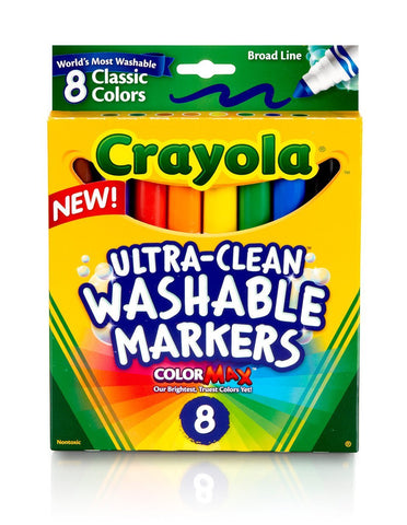 Crayola 8-Count Ultra-Clean Washable Markers