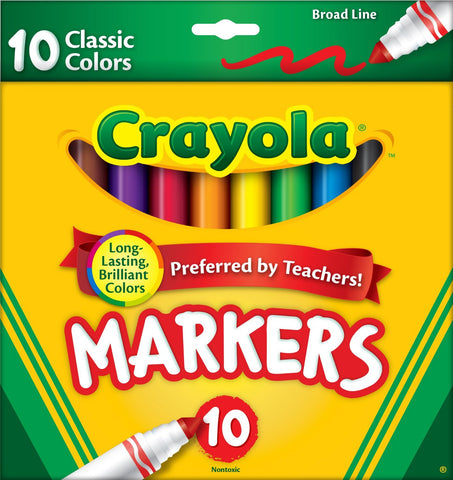 Crayola 10-Count Classic Color Markers