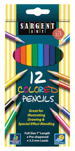 Sargent Art 12-Count Presharpened Color Pencils