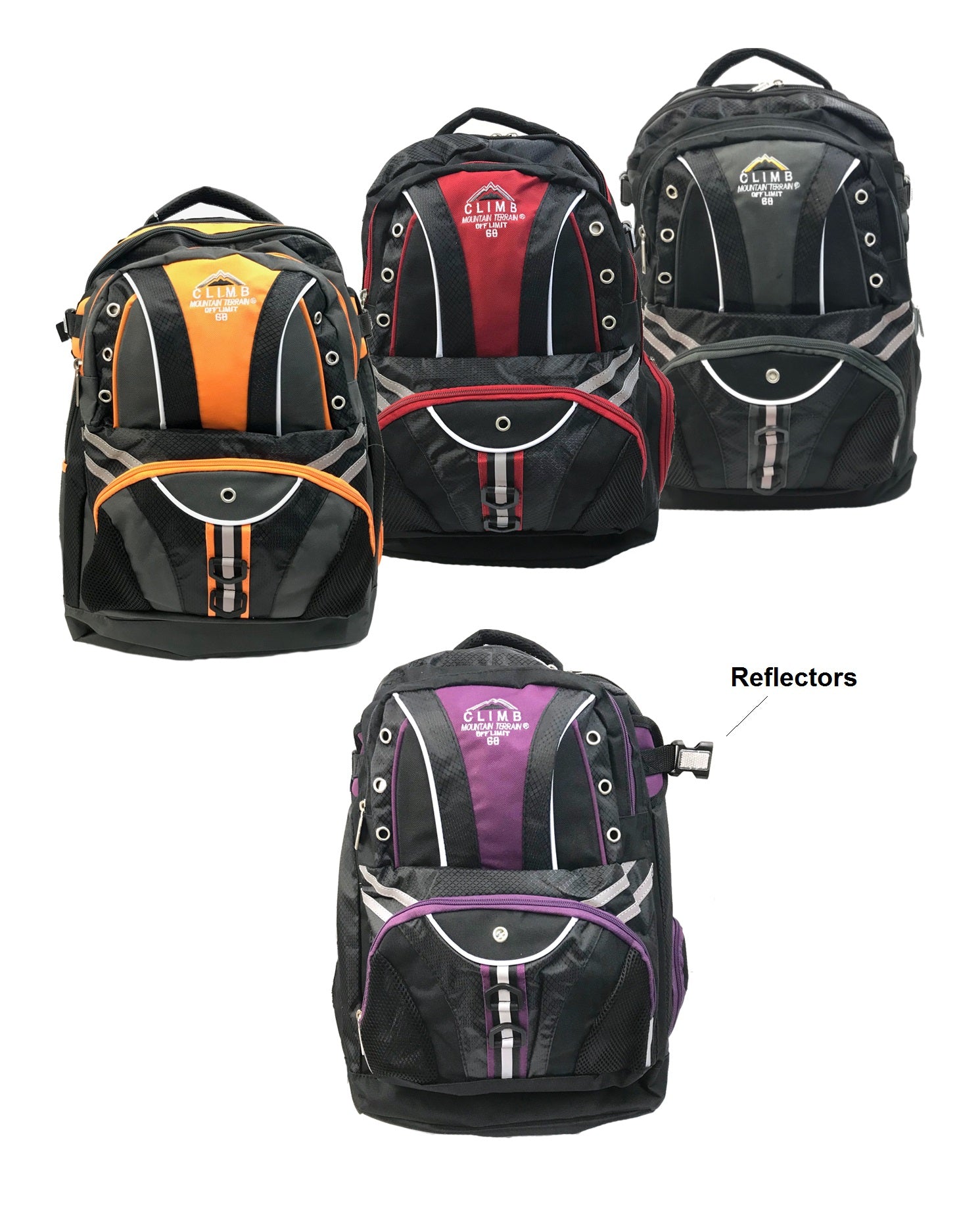 Mountain Terrain 17" Backpack in Assorted Colors
