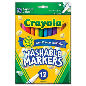 Crayola 12-Count Fine Washable Markers